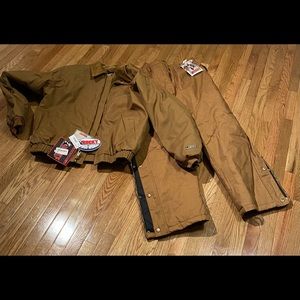 ROCKY OUTDOOR GEAR Men's Waterproof Pants and Coat Set XLARGE Brown NWT